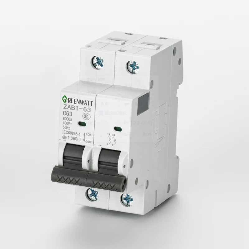 2P 500V 63A DC miniatyrbrytare