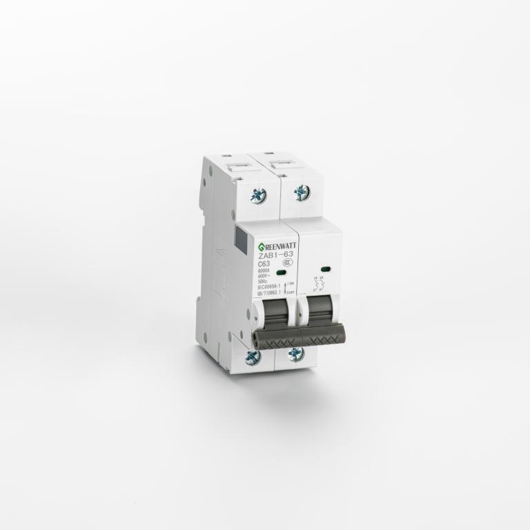 AC effektbrytare Kurva C 10A 2P 6kA